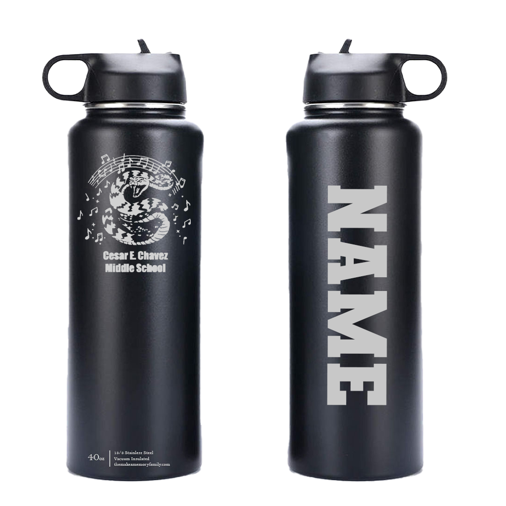 Cesar Chavez Music 40oz Water Bottle