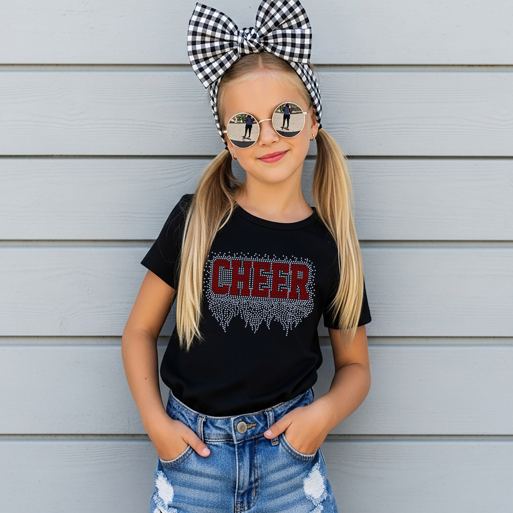 Cheer Drip — Spangle Cheer Tee & Hoodie