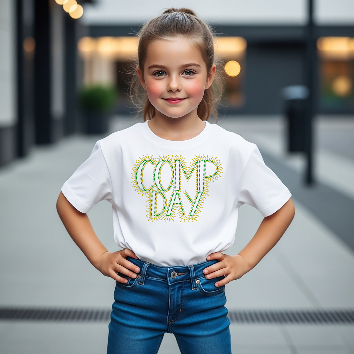 Comp Day — Spangle Cheer Tee & Hoodie