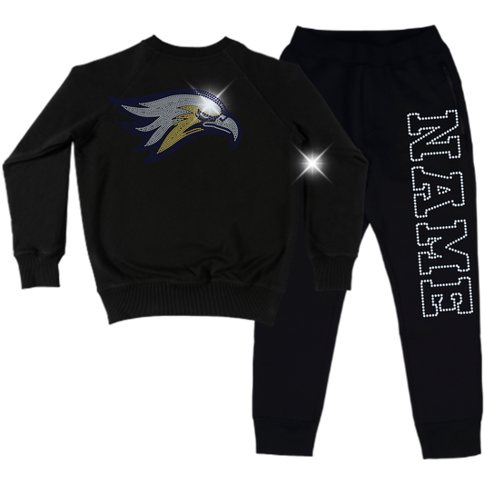 Eagles Spangle Adult Sweatsuit Set