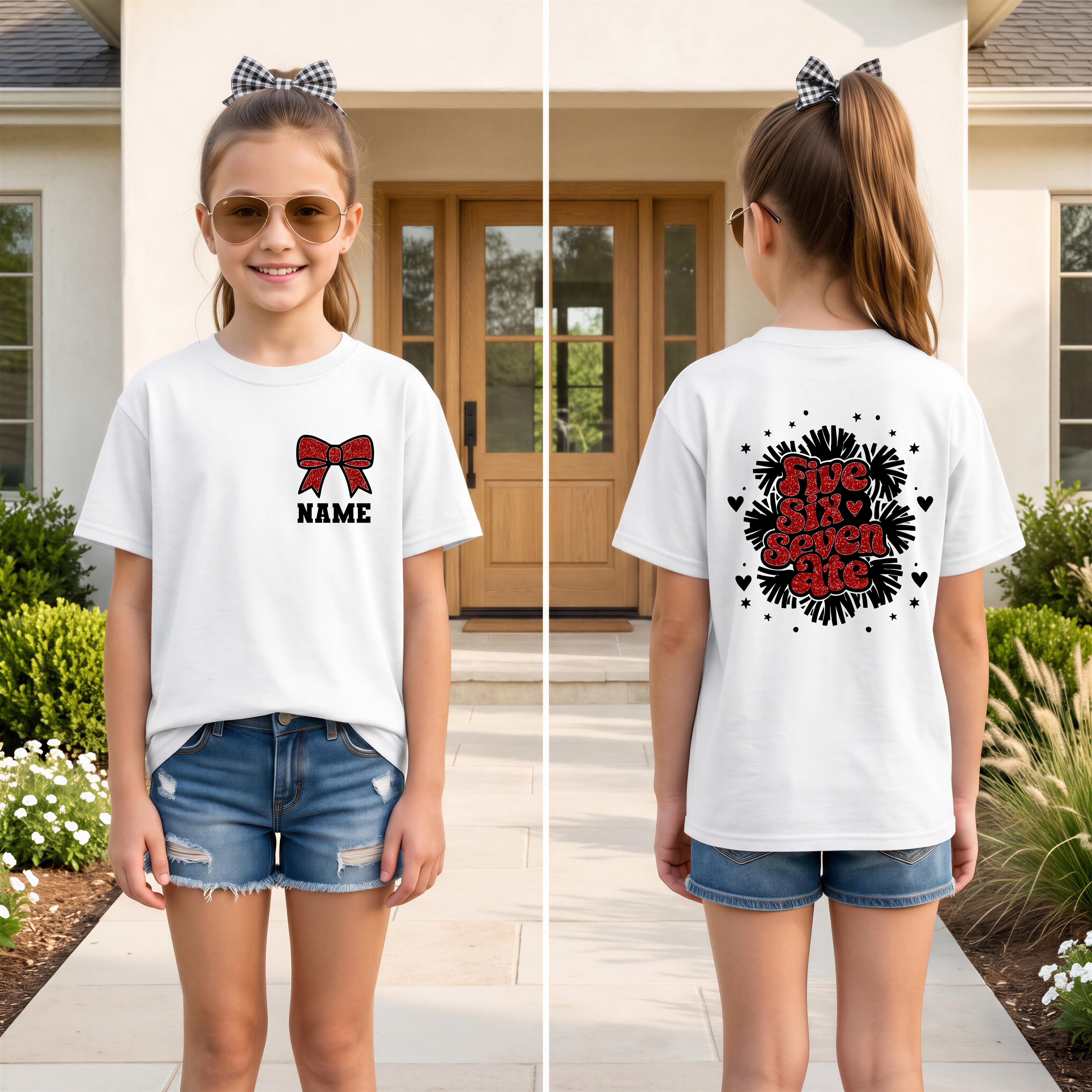 Five Six Seven Eight — Personalized Cheer Tee & Hoodie