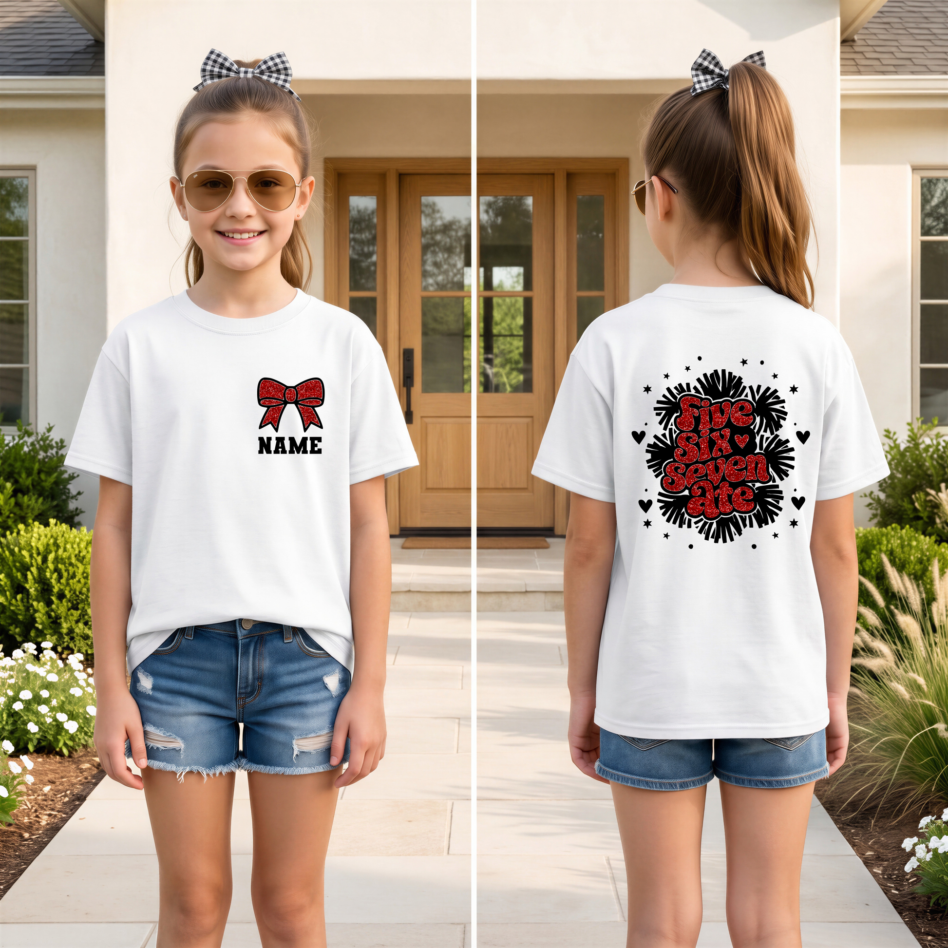 Five Six Seven Eight — Personalized Cheer Tee & Hoodie