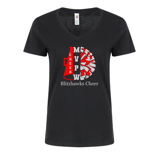 Blitzhawks Print V-Neck