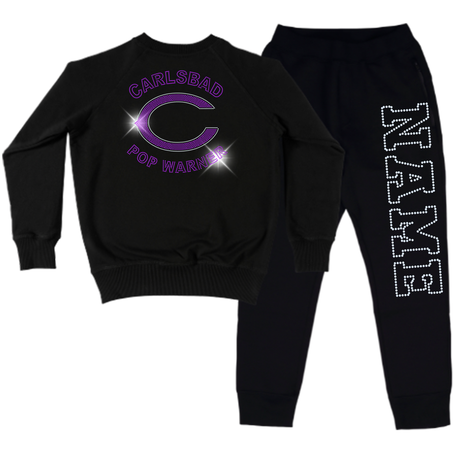 Carlsbad Spangle Youth Sweatsuit Set