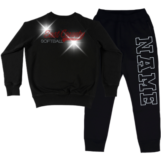East County Spangle Adult Sweatsuit Set