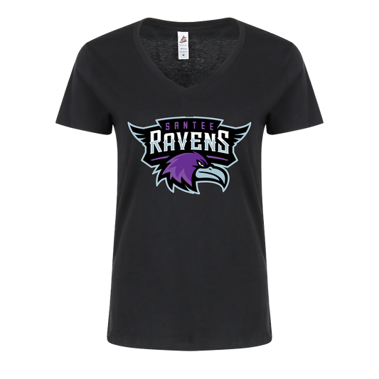 Santee Ravens Print V-Neck