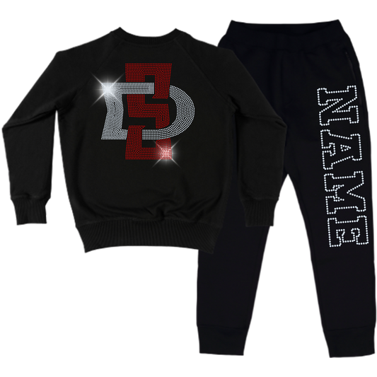 SD Aztecs Spangle Adult Sweatsuit Set