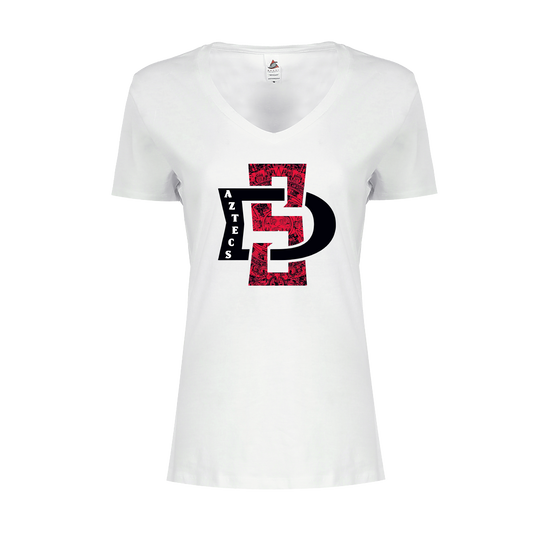 SD Aztecs Print V-Neck