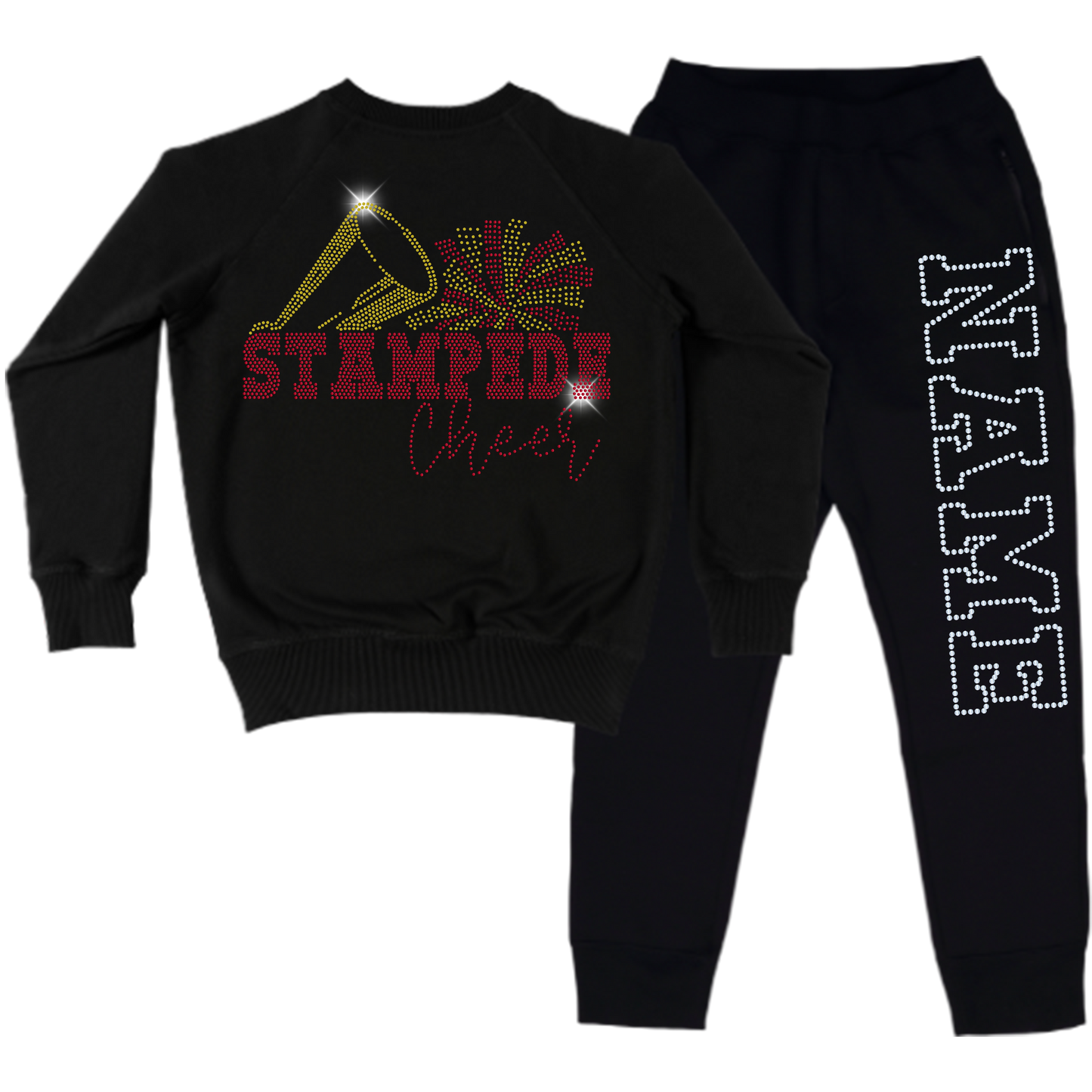 Stampede Cheer Spangle Youth Sweatsuit Set