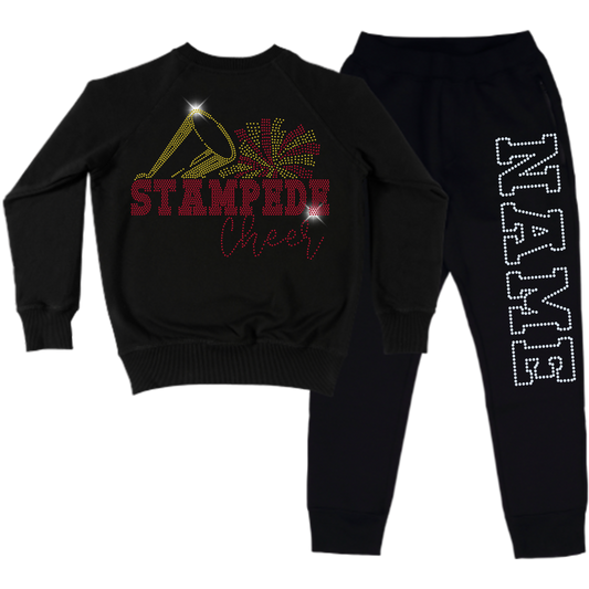 Stampede Cheer Spangle Youth Sweatsuit Set