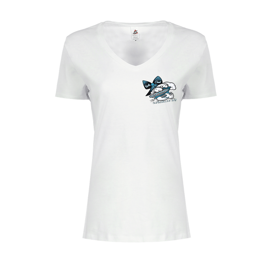 Tsunami Cheer Print V-Neck
