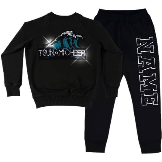 Tsunami Cheer Spangle Adult Sweatsuit Set