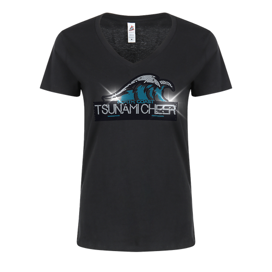 Tsunami Cheer Spangle V-Neck