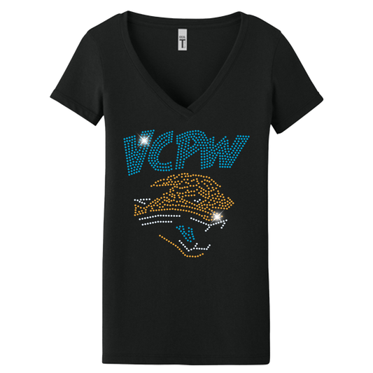 VCPW Cheer Spangle V-Neck